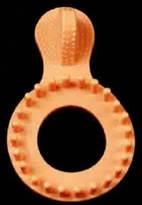 DU-X Softee Cockring with Clit Bumper