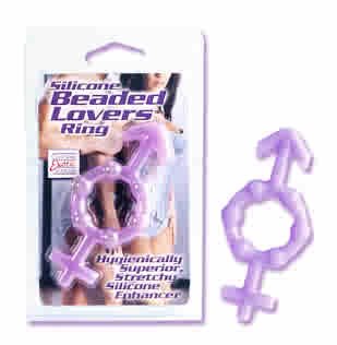 Silicone Bead Lovers Cock Ring