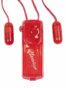 Vibrating Twin Mini Bullets Red Vibrator