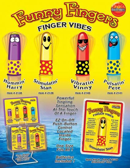Funny Finger Stimulatin' Stan Finger Vibrator - HO2139