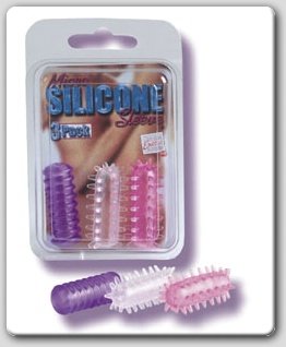 Micro Silicone Sleeves (3) Finger Vibrator - SE171500