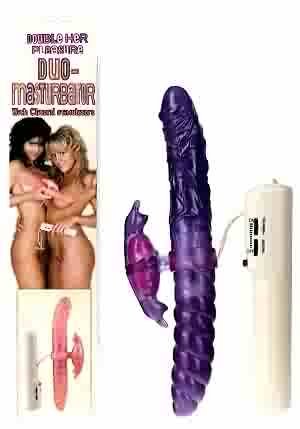 Duo Masturbator Purple Rotator Vibrator PD330012