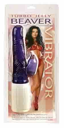 Turbo Jelly Beaver Vibe Lavender Rotator Vibrator PD160313