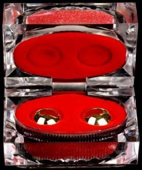 Ben Wa Gold Balls Crystal Box - DJ161902