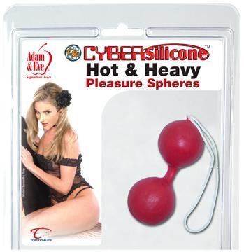 Hot & Heavy Pleasure Spheres Red Kegel or Anal Balls - TO84306