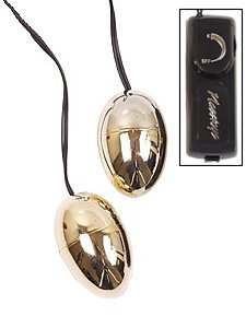 Dual Sex Vibrating Eggs Gold - NW16741