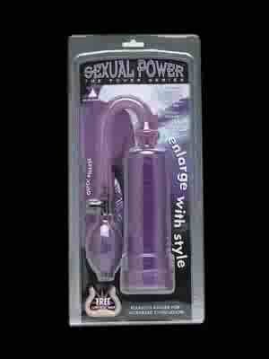 Penis Pump - Sexual Power Pump W/Grip Lavender - GT568