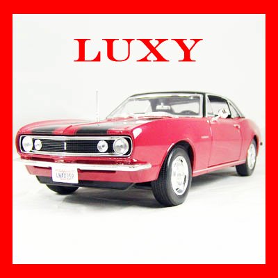 Chevy Camaro Z28 1967 1-18 Diecast Car Model Red Luxy Collectibles