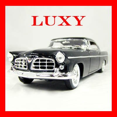 Chrylser 300B 1956 Classican American Sedan Black 1-18 Diecast Car Model Luxy Collectibles