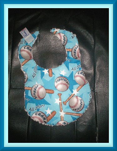 Boutique Baby Boy Baseball Bib ~ Batter Up