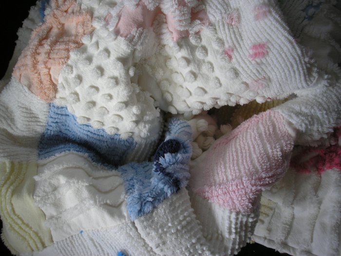 Vintage Chenille Custom Baby Quilt