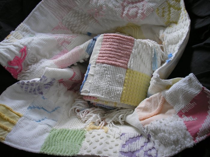 Vintage Chenille Custom Baby Quilt & Bumper Pads