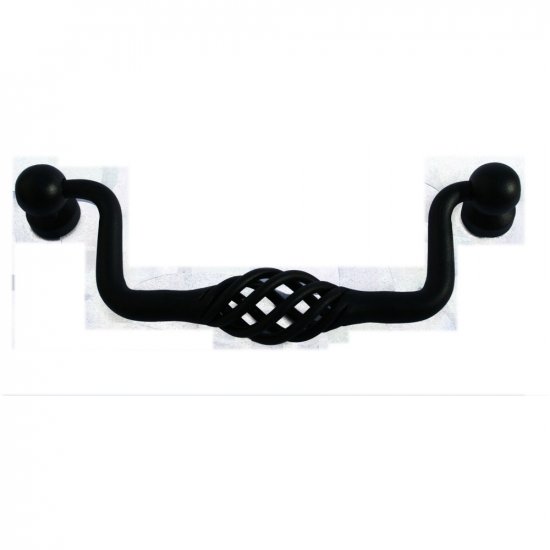 Cabinet Knob Pull Birdcage Knob Handle Blacke Antique Copper 4-1/3" CD