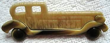 Vintage France Designer Lea Stein ROLLS ROYCE Pin Collectible Jewelry