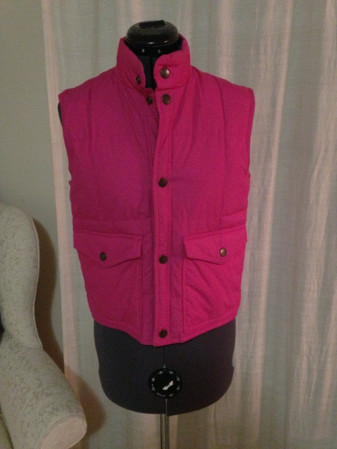 Reversable Pink and Navy Vest, Size S