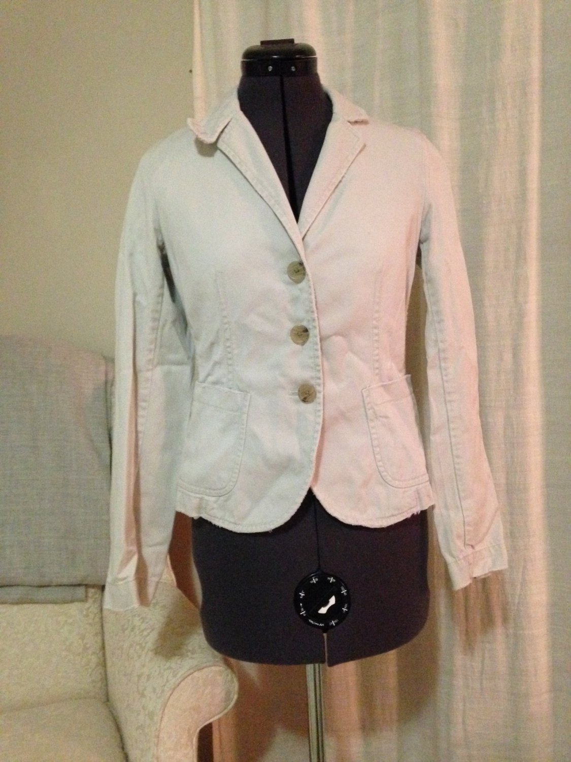 Khaki Fitted Jacket, J Crew Size XS