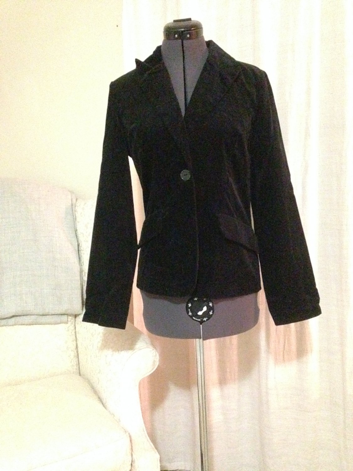 Black Corduroy Blazer, A. Byer, Size M