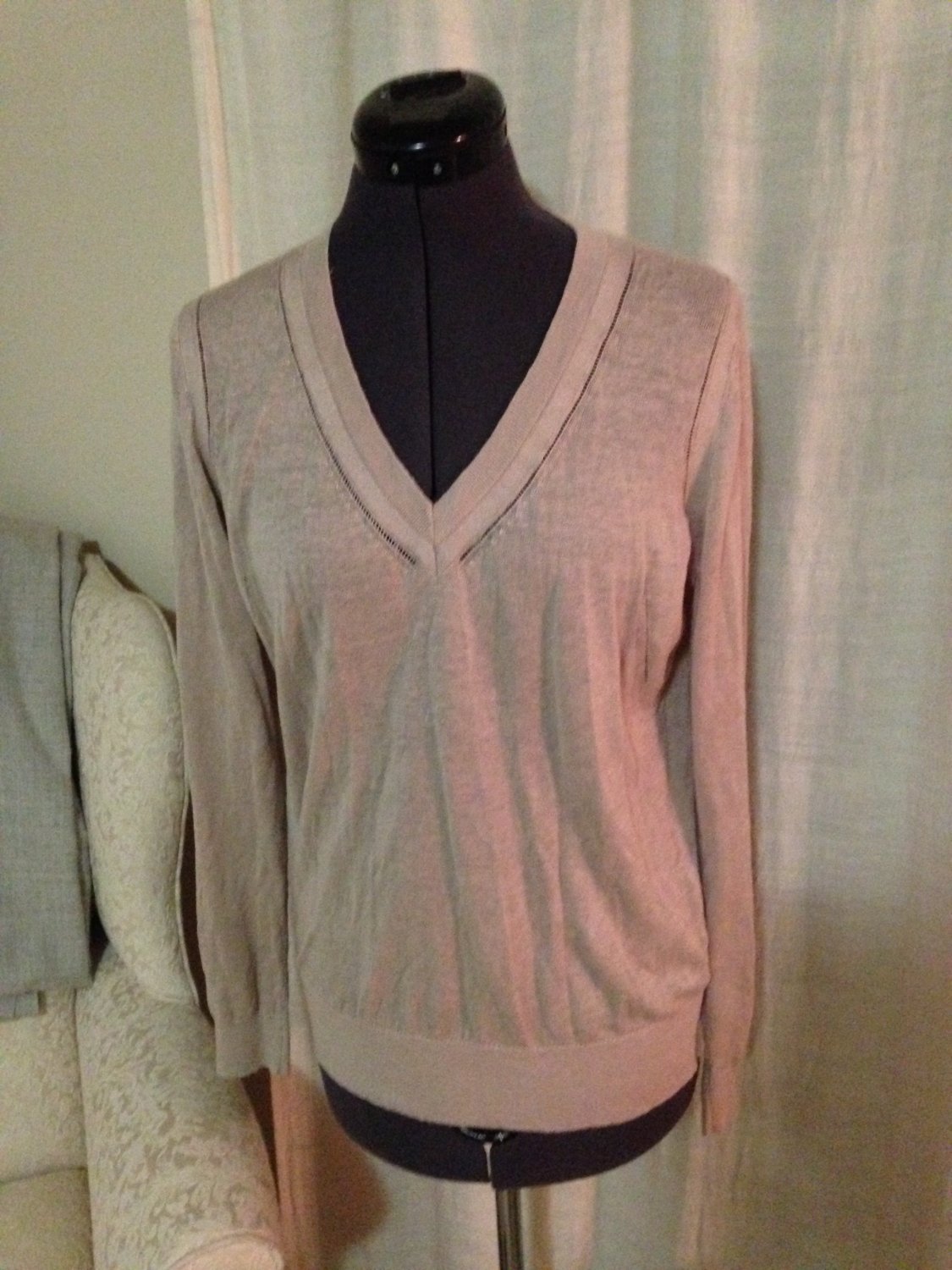 Tan Layering Sweater, Ann Taylor Loft, Size S