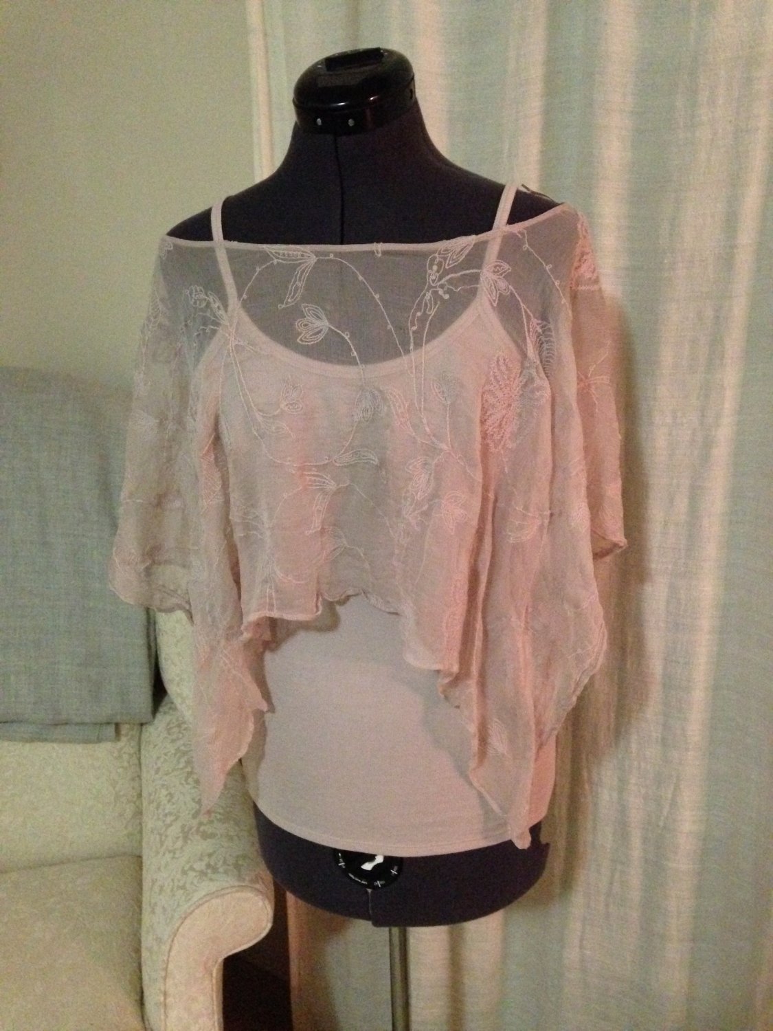 Vintage-like Rose Top Set, Anthropologie, Size S/M