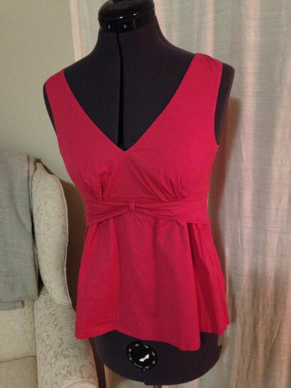 Pink Fit & Flare Top, Anthropologie, Size 2