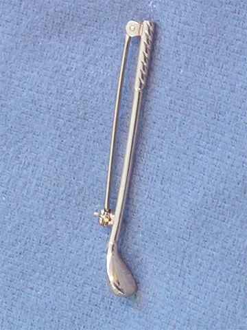 Swank Golf Club Pin Gold Tone