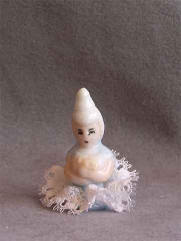 Vintage Miniature Half Doll With Ruffle - Ballerina