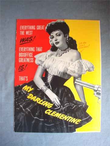 My Darling Clementine Trade Promo Piece Fonda Darnell