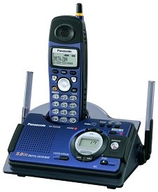 Panasonic KX-TG5438S 5.8 GHz FHSS GigaRange Shock and Splash Resistant Phone with Answering System