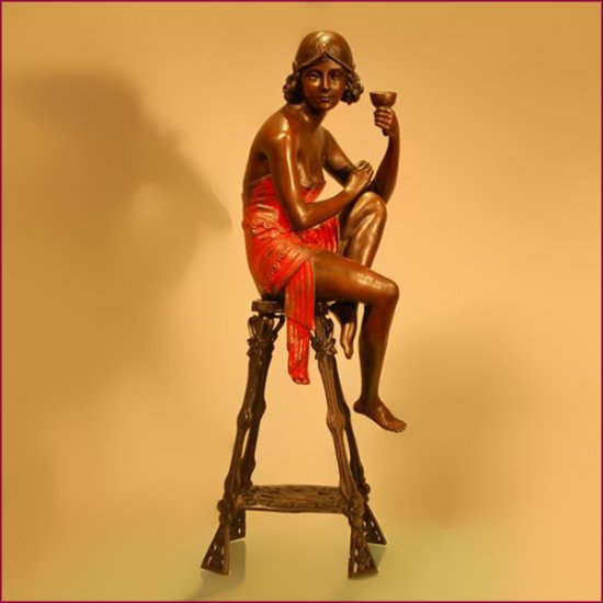 Art Nouveau Bronze Sculpture "Innocence" visit: www.1900style.es