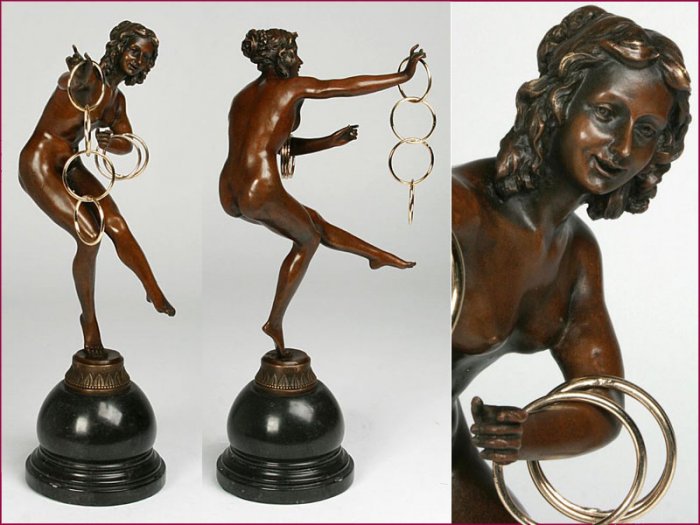 Art decco Bronze Sculpture www.1900style.es