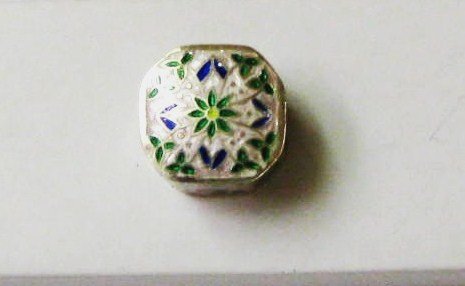 Pink Enameled Sterling Silver Ring Box