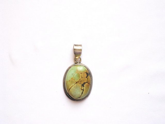 TB017 Oval Turquoise Pendant