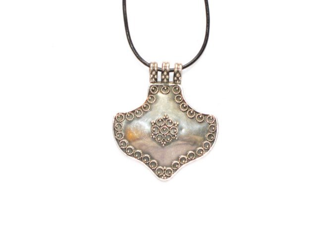 AQ007 Sterling Silver Oxidized Pendant
