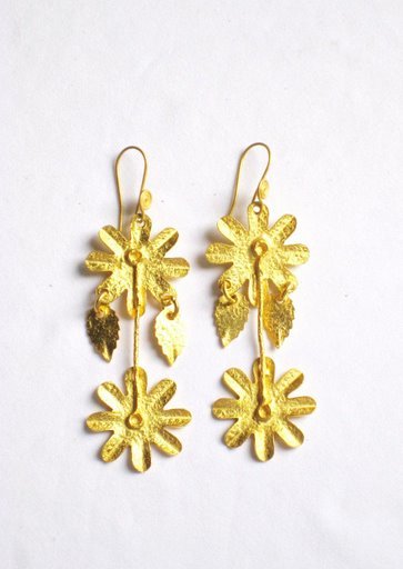 Gold Plated Earrings in Sterling Silver