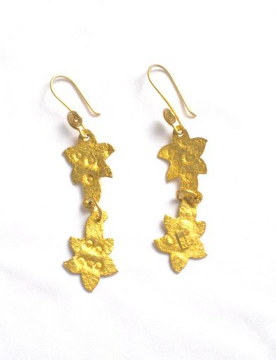 Gold Plated Earrings in Sterling Silver
