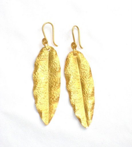 Gold Plated Earrings in Sterling Silver