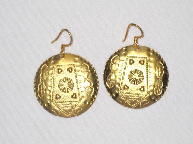 Gold Plated Earrings in Sterling Silver