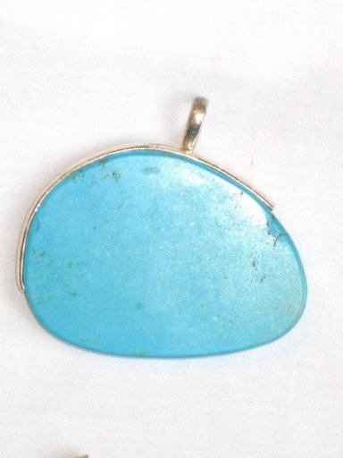 Turquoise Pendant in Sterling silver