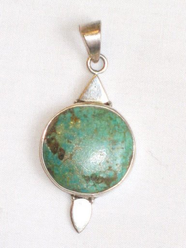 Turquoise Pendant in Sterling silver