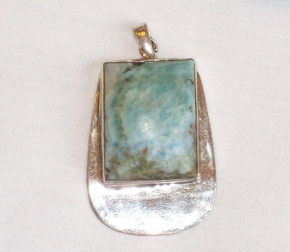 PN033 Turquoise Pendant in Sterling silver - SOLD