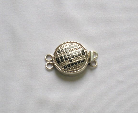Enameled Pendant in Sterling Silver
