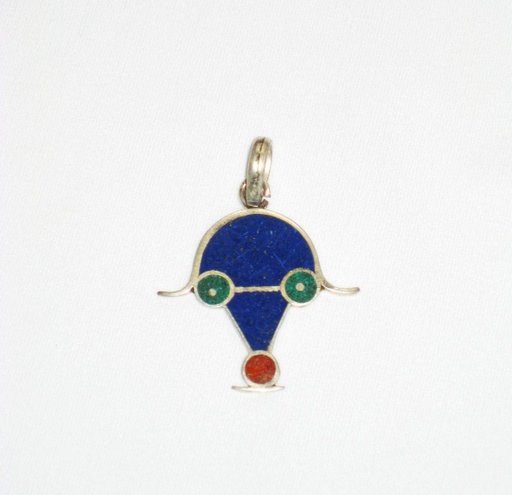 Enameled Pendant in Sterling Silver