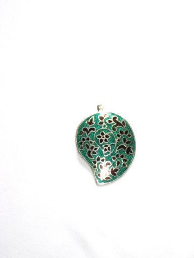 Enameled Pendant in Sterling Silver