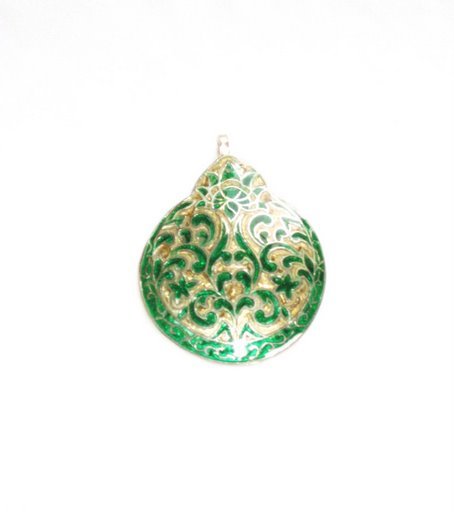 Enameled Pendant in Sterling Silver