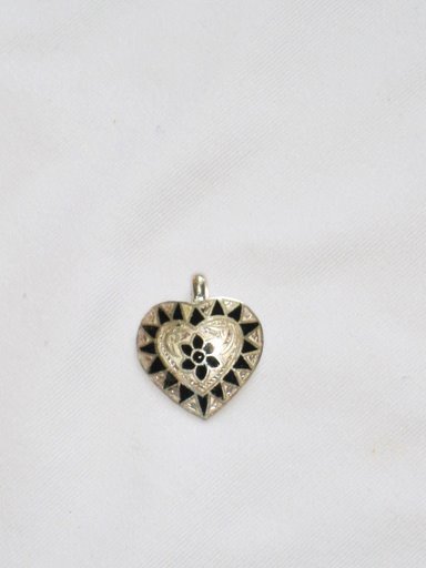 Enameled Pendant in Sterling Silver