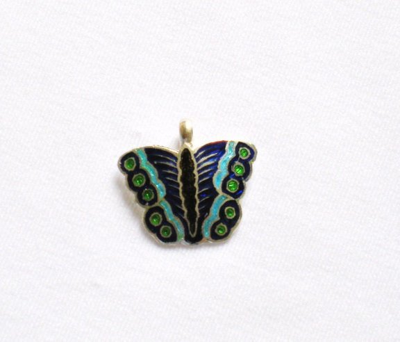Enameled Pendant in Sterling Silver