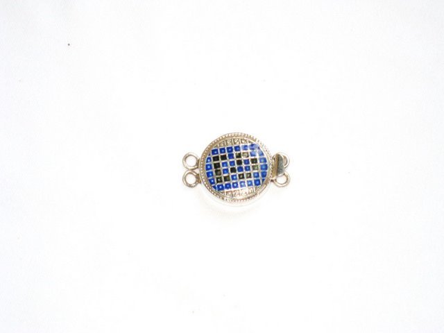Enameled Pendant in Sterling Silver