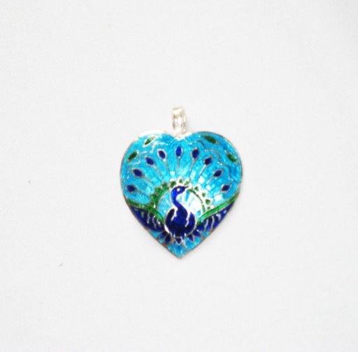 MN251 Enameled Pendant in Sterling Silver
