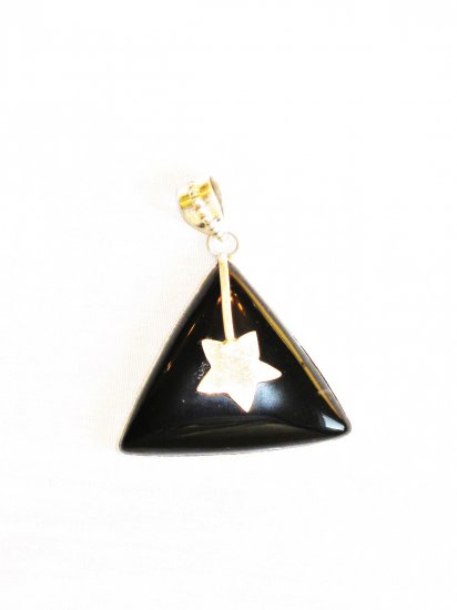 PN335 Onyx Pendant in Sterling Silver