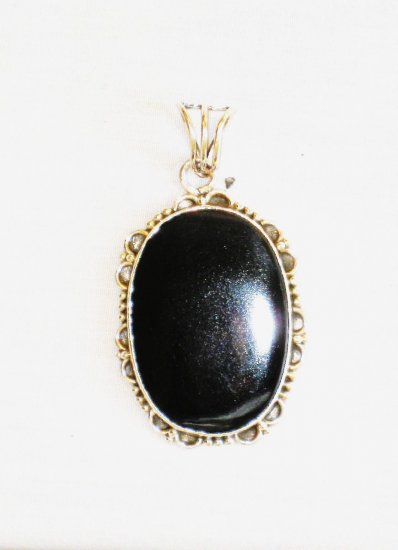 PN344 Onyx Pendant in Sterling Silver